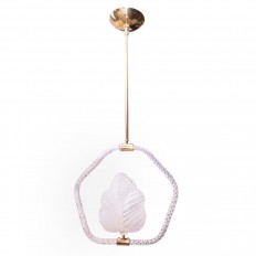 Unusual glass flower form pendant